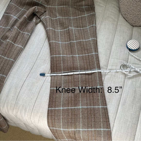 Banana Republic Vintage Wool Brown Blue Plaid Pants Size: 2L - Picture 8 of 16